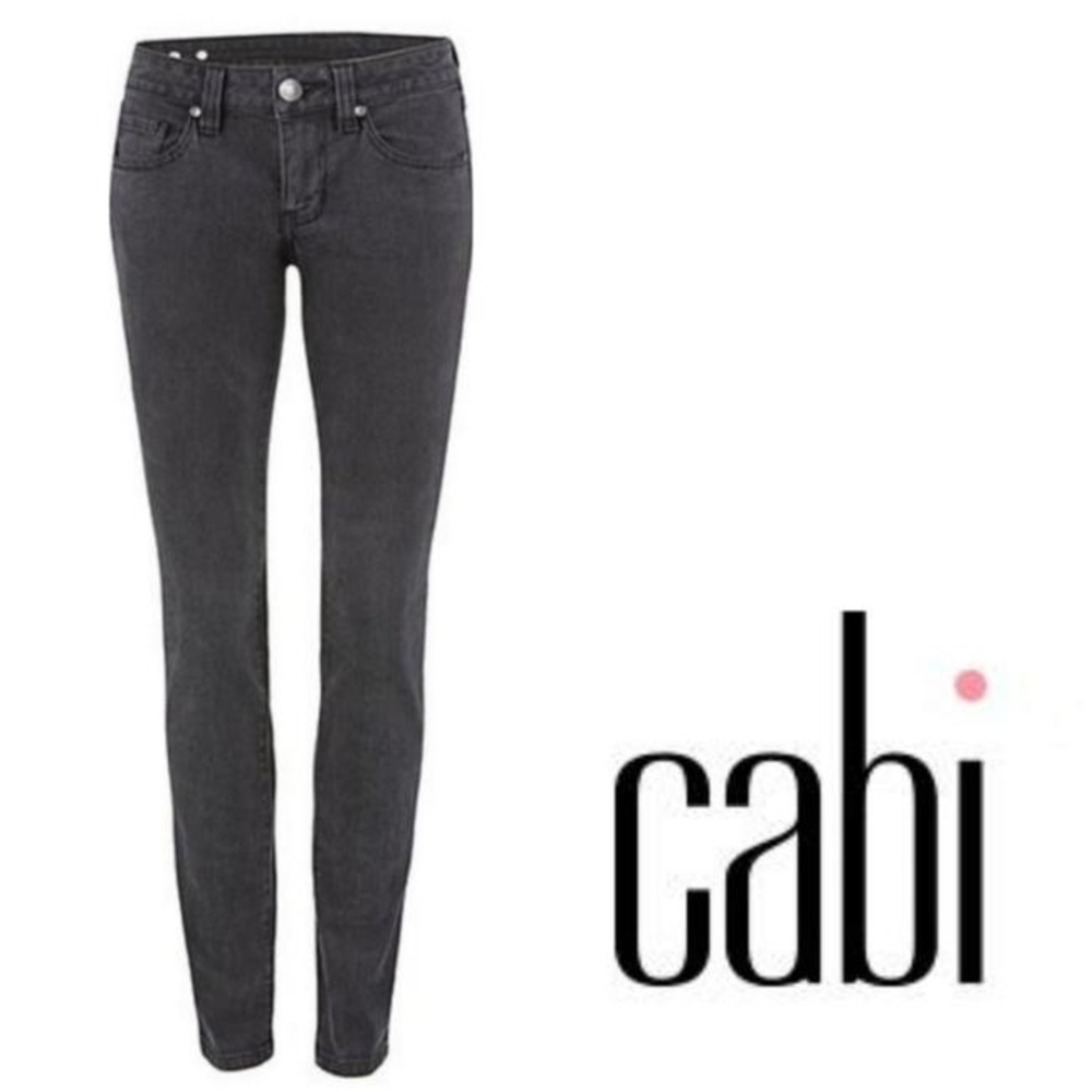 Cabi super skinny low rise black jeans